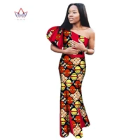 maxi long robe african dresses for women bazin riche asymmetrical sleeve vestidos dashiki party africa wedding dress wy2754