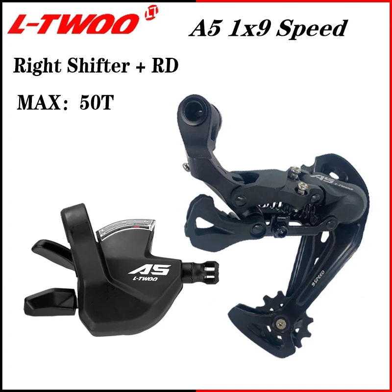 

LTWOO A5 1X9 9 Speed Derailleurs Trigger Groupset 9s 9v Shifter Lever Rear Derailleur 2 Kits Switches Compatible SRAM