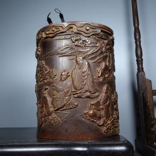 

Бамбуковые подставки для ручек с цветком Конфуция