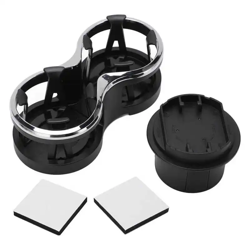 

Car Cup Holder Extender 2 in 1 Drink Organizer Elastic Inner Wall Plug and Play for Milk Tea Can Ashtray
