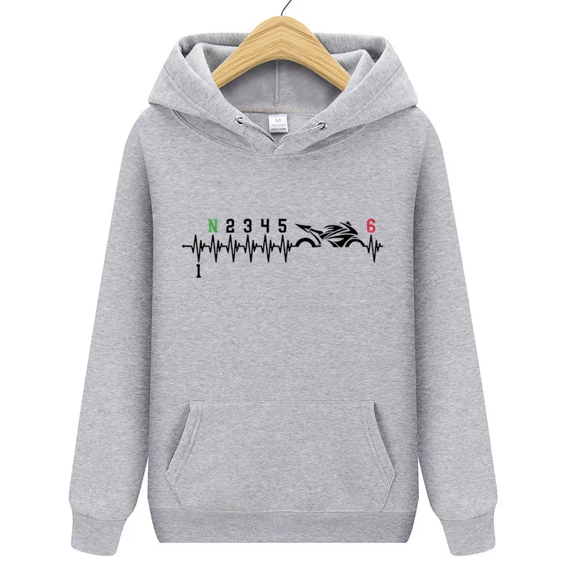 Мужская Повседневная Толстовка велосипедный топ с рисунком сердцебиения 1N2345 6