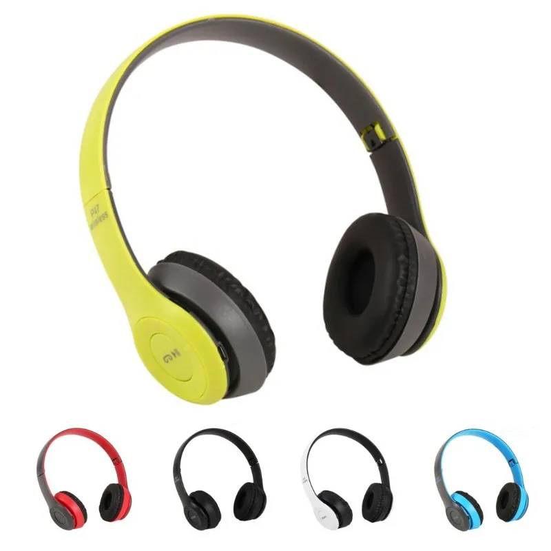 

New P47 Handsfree Wireless Headphones Noise Canceling Headphone memory Card Earphone headset 5.0 Bluetooth chip Head Phone