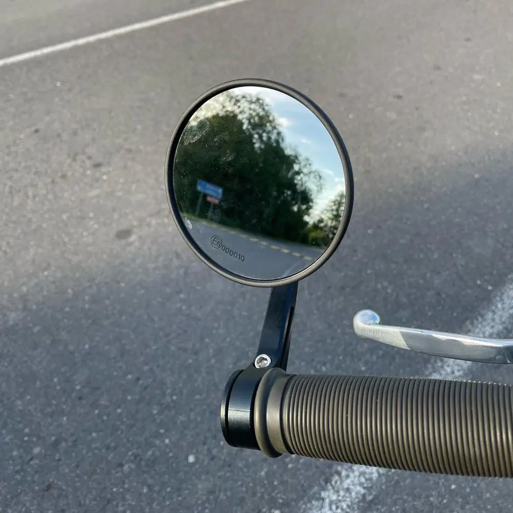 

Motorcycle Handlebar Bar End Mirrors Rearview Mirror Universal 7/8" 22mm Handle Round Mirrors Rearview Mirror Modified Drop ship