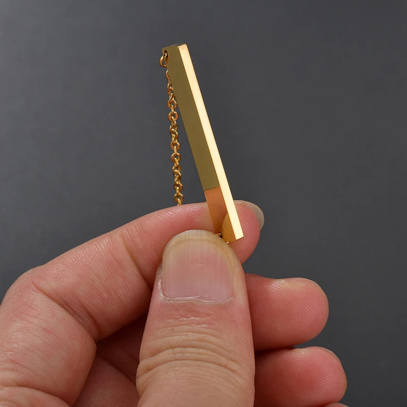 Цепочка с подвеской для мужчин и женщин Goxijite ожерелье из нержавеющей стали