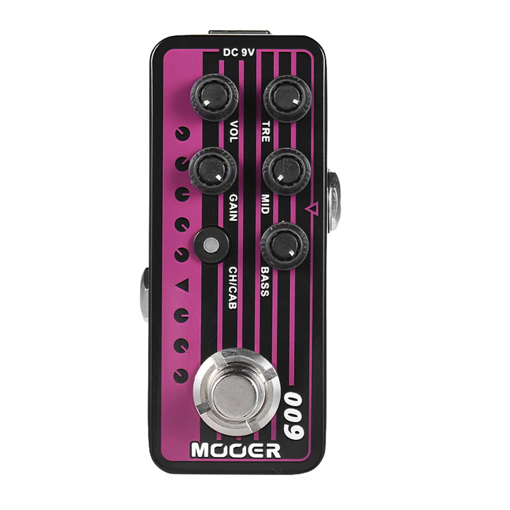 Mooer 009 педаль мультиэффектов черные ночные эффекты цифровой Предварительный