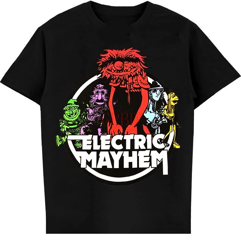 

Kumiu Mighty Fine Muppets Electric Mayhem Men's Fashion T-shirt