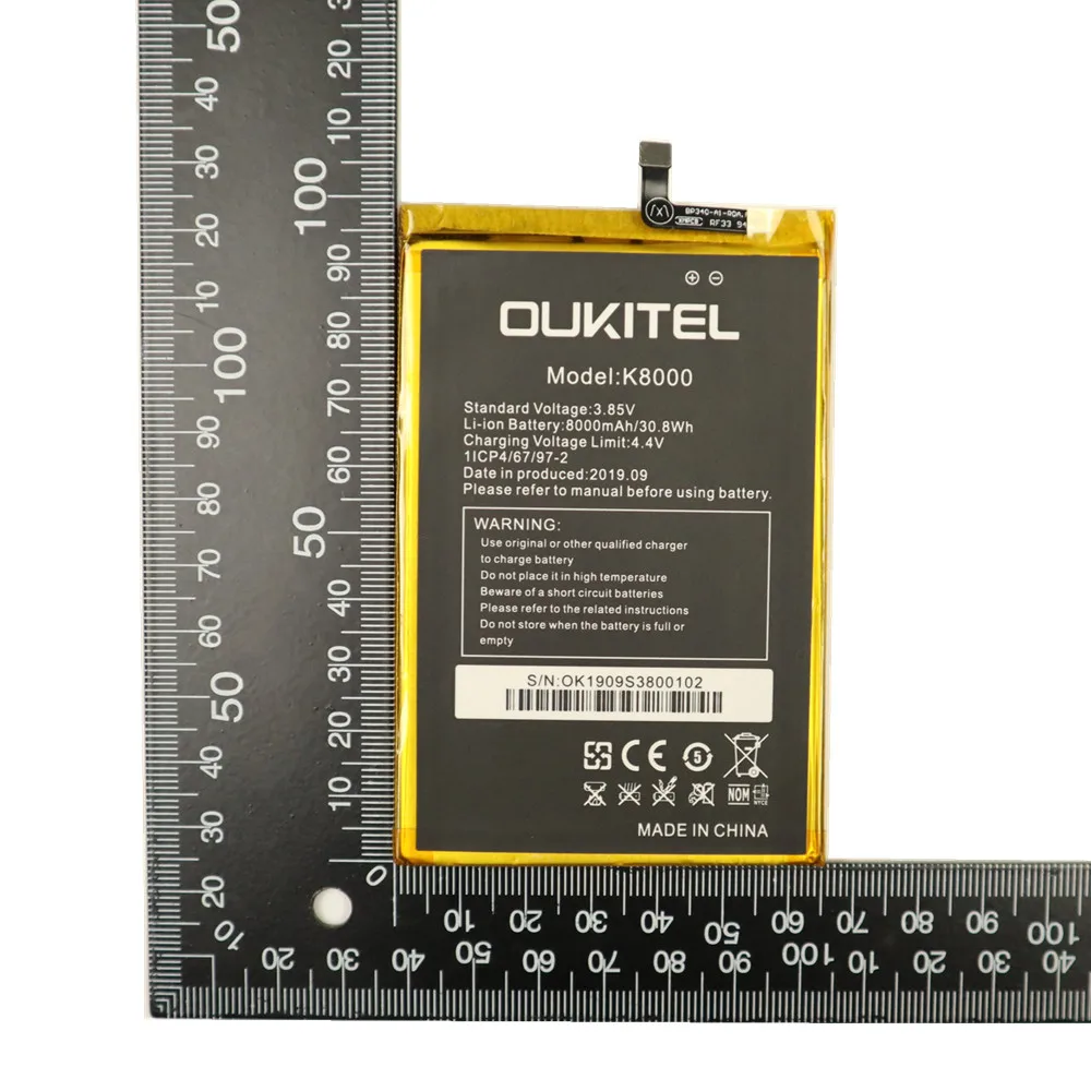 100% Оригинальная Батарея для Мобильного Телефона 8000mAh Для Oukitel K8000, Реальная Емкость Заменяемых Батарей С Инструментами.