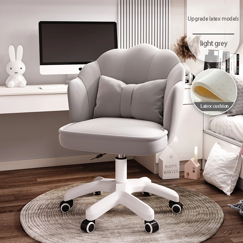 Office Home Comfortable Relax Chair Desk Swivel Chair Single Makeup Chair Kursi Home Furniture