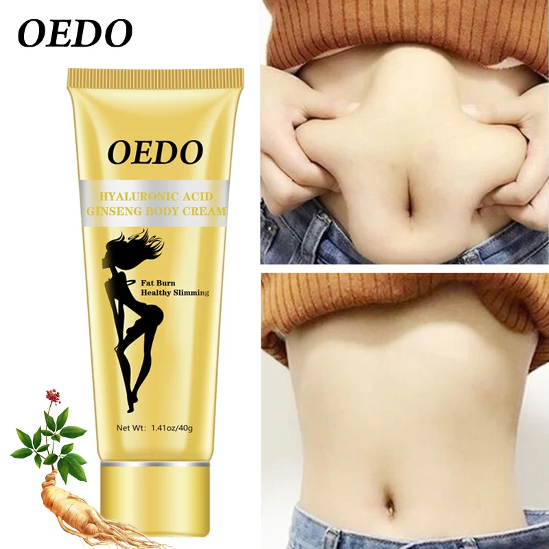 

OEDO Hyaluronic Acid Ginseng Slimming Cream Reduce Cellulite Lose Weight Burning Fat Health Care Cream Body Skin Whitening Cream