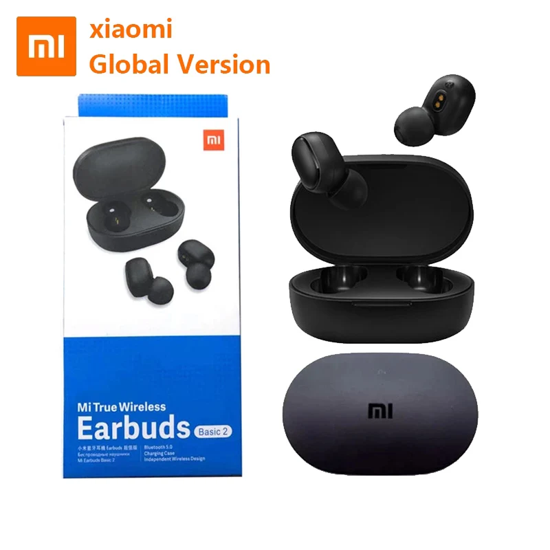 

Hot Global Version Xiaomi Redmi Airdots 2 TWS Wireless Bluetooth 5.0 Earphone Mi True Wireless Earbuds Basic 2 Auto Link