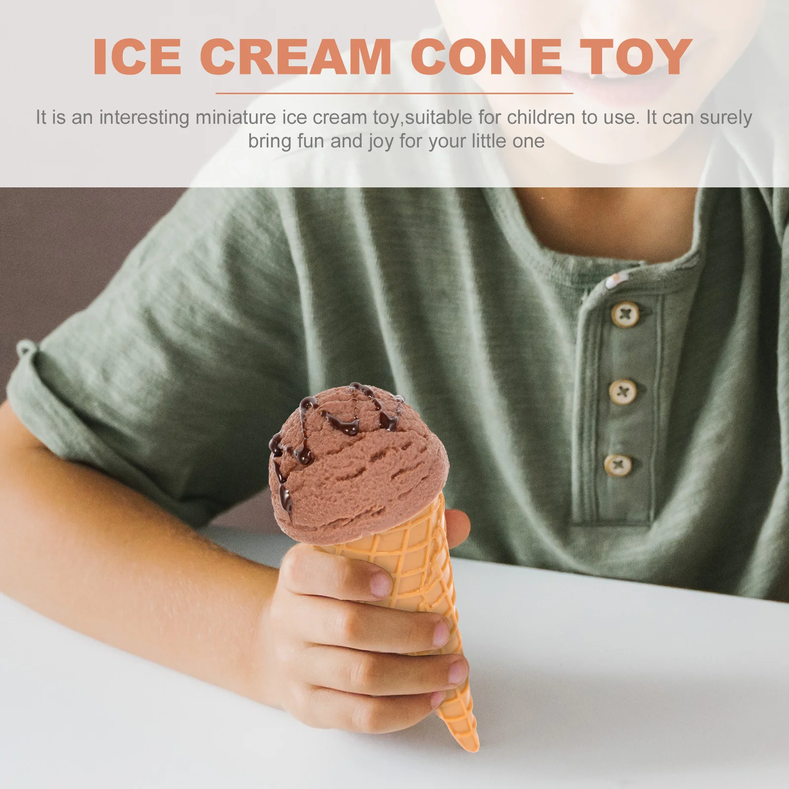 Inflatable Toys Simulation Ice Cream Children’s Shop Display Prop Artificial Party Favors Pvc Toddler