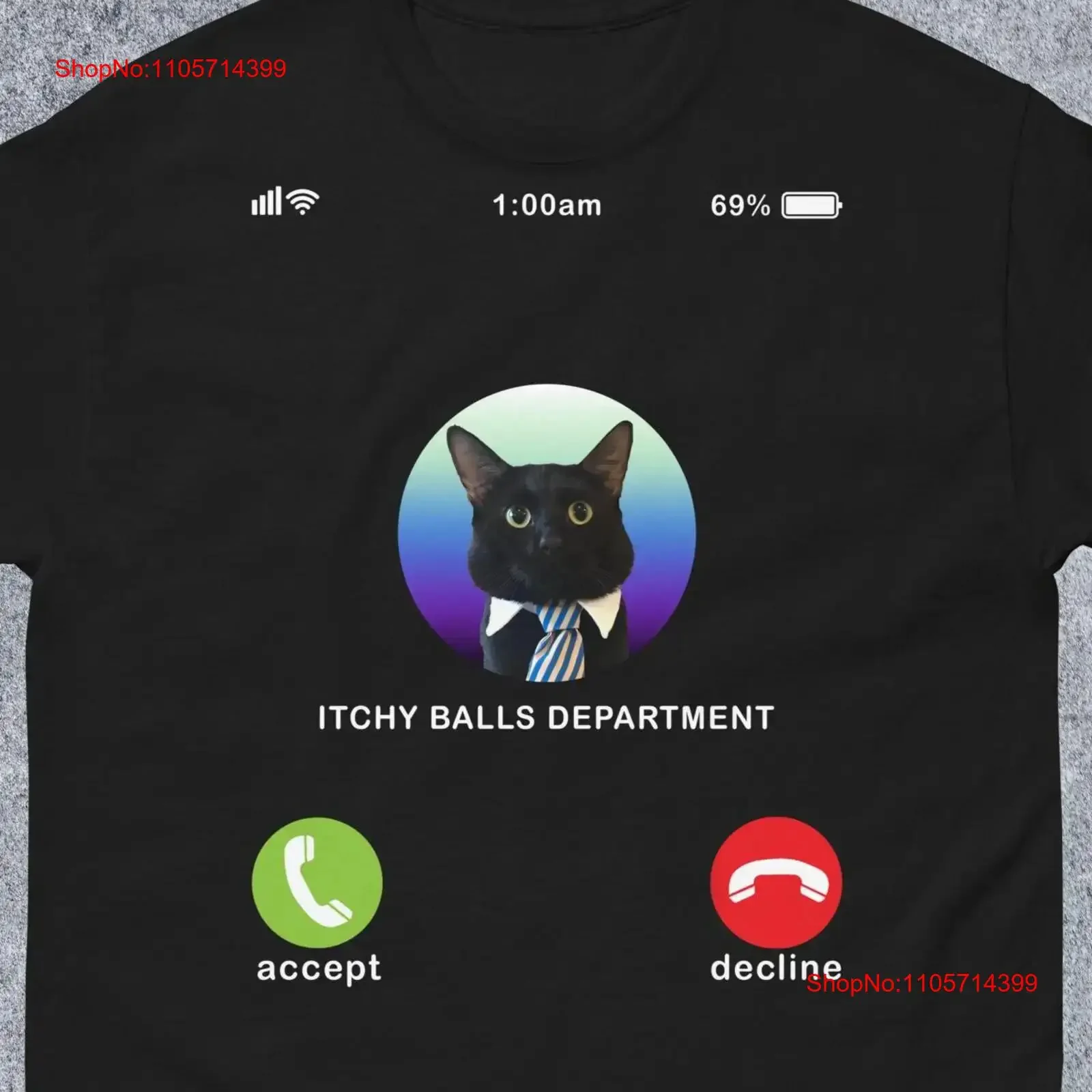 Фото Футболка ITCHY Balls Department с забавным кошачьим мемом для мужчин: винтажная, стильная, с эффектом потертости, с мемами Dank Memes, Unhinged, Stupid, Ugly, Edgy, Bad №1