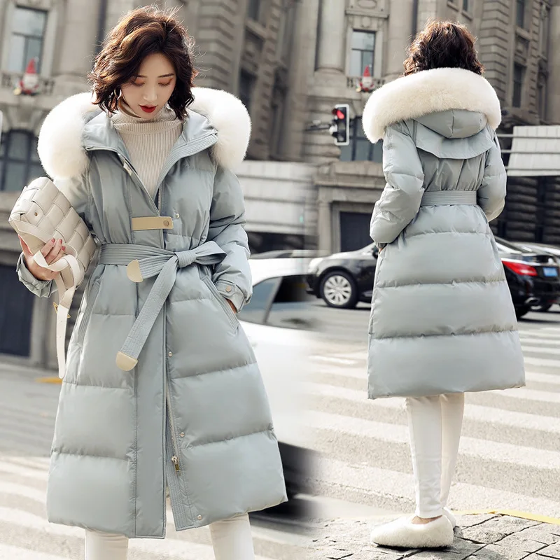 

Northern Royal Han Plus Thick Warm Long Down Jacket Women's 2022 New Fox Big Fur Collar High-end Jacket