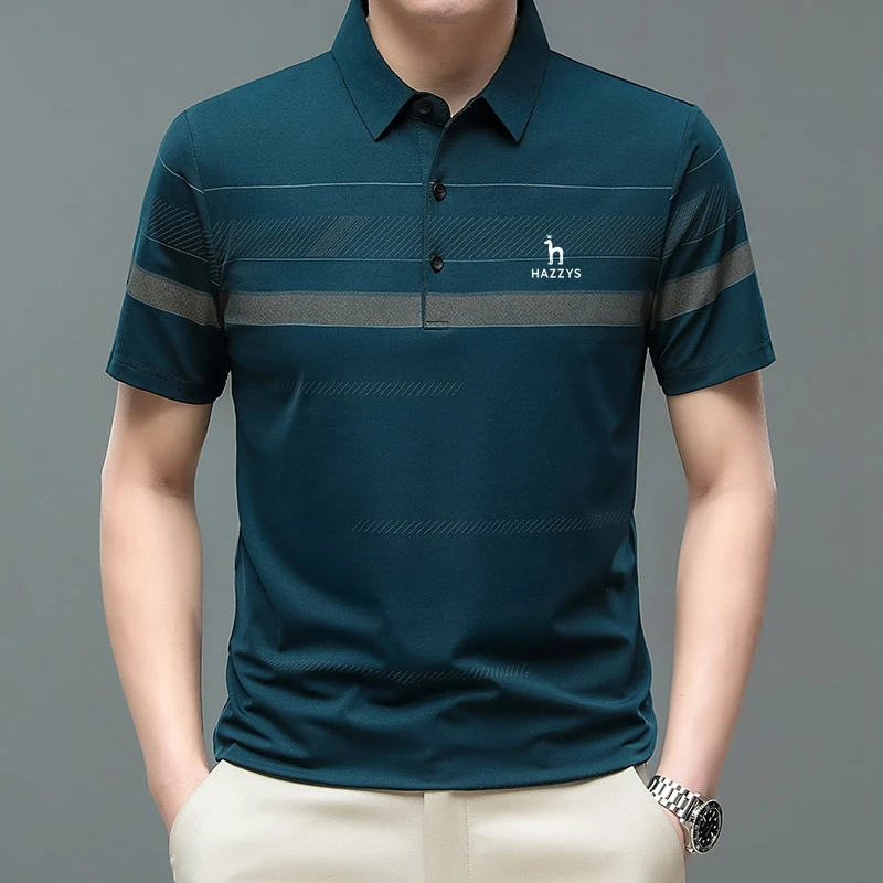 

2023 Men's Polo golf T Shirt Summer Casual Short Sleeve Fashion Print Tops Golf Wear Clothing Business Polo Shirts