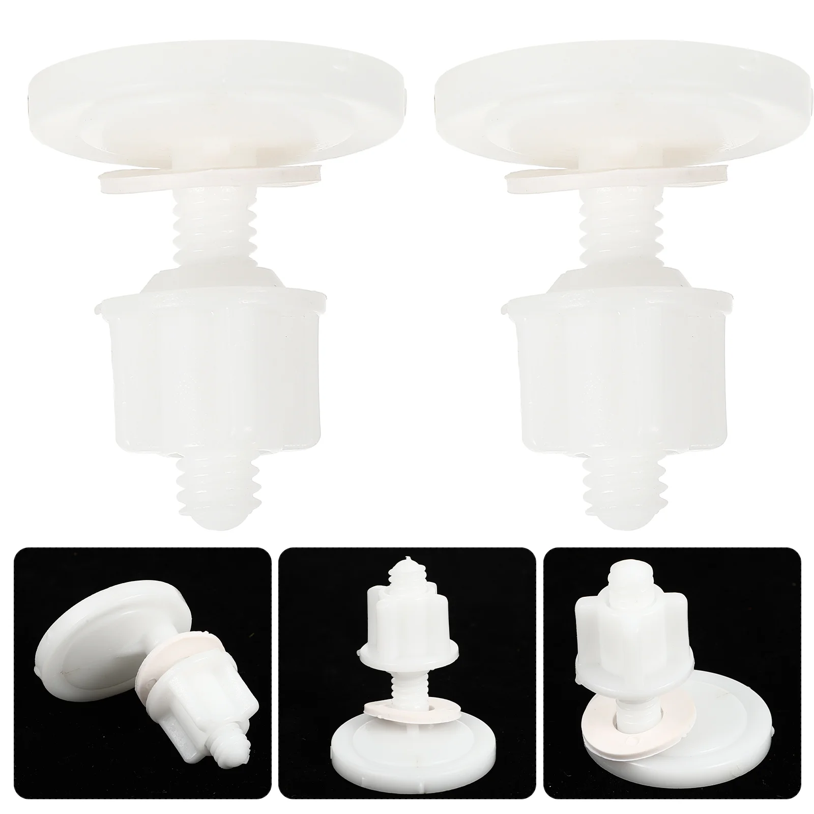 

Toilet Screws Bolts Replacement Screw Bolt Hingehinges Set Nuts Parts Mount Universal Repairwhitescrewdriver Attachment Bowl