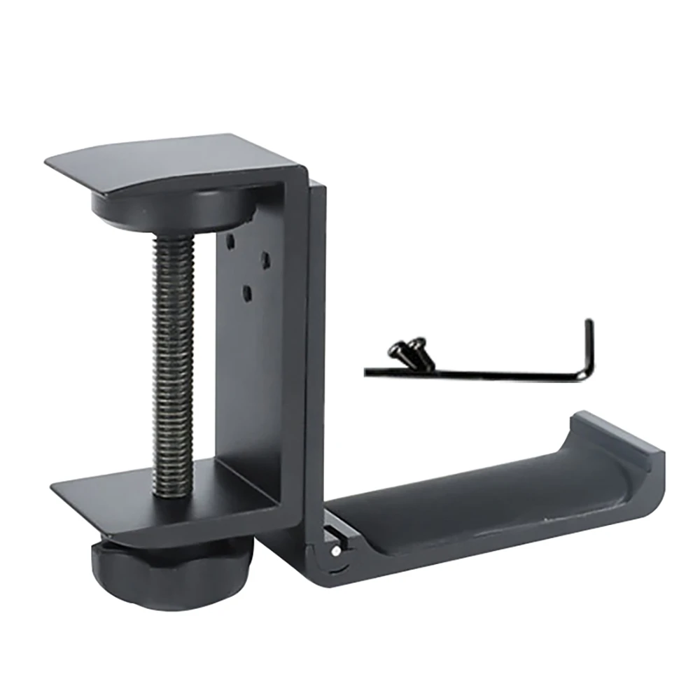 

Universal Metal Earphone Holder Hook Under Desk Headphone Stand Gaming Headset Hanger with Adjustable Clamp