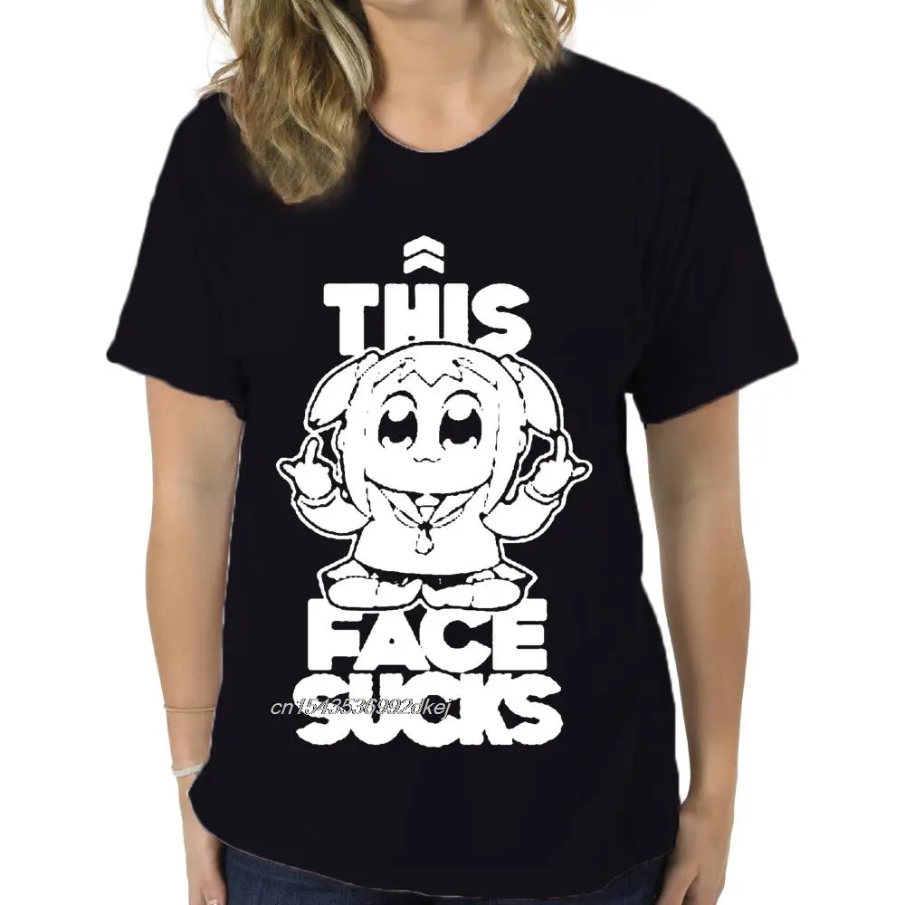 

Pop Team Epic Sucks T-shirt Black Xl Size Costume Cosplay Popuko Anime Japan Cartoon T Shirt Men Unisex New Fashion Tshirt