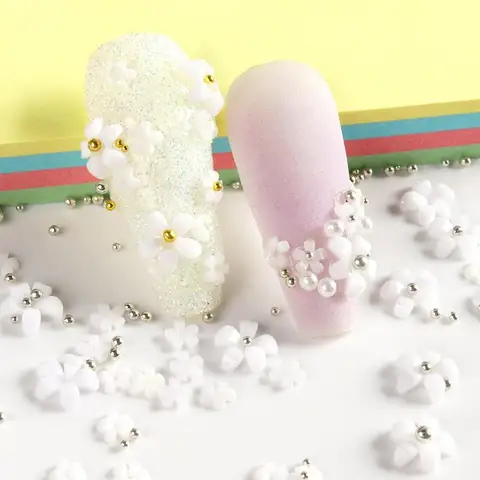 Акриловые цветы с бусинами для декорирования SEVENWELL