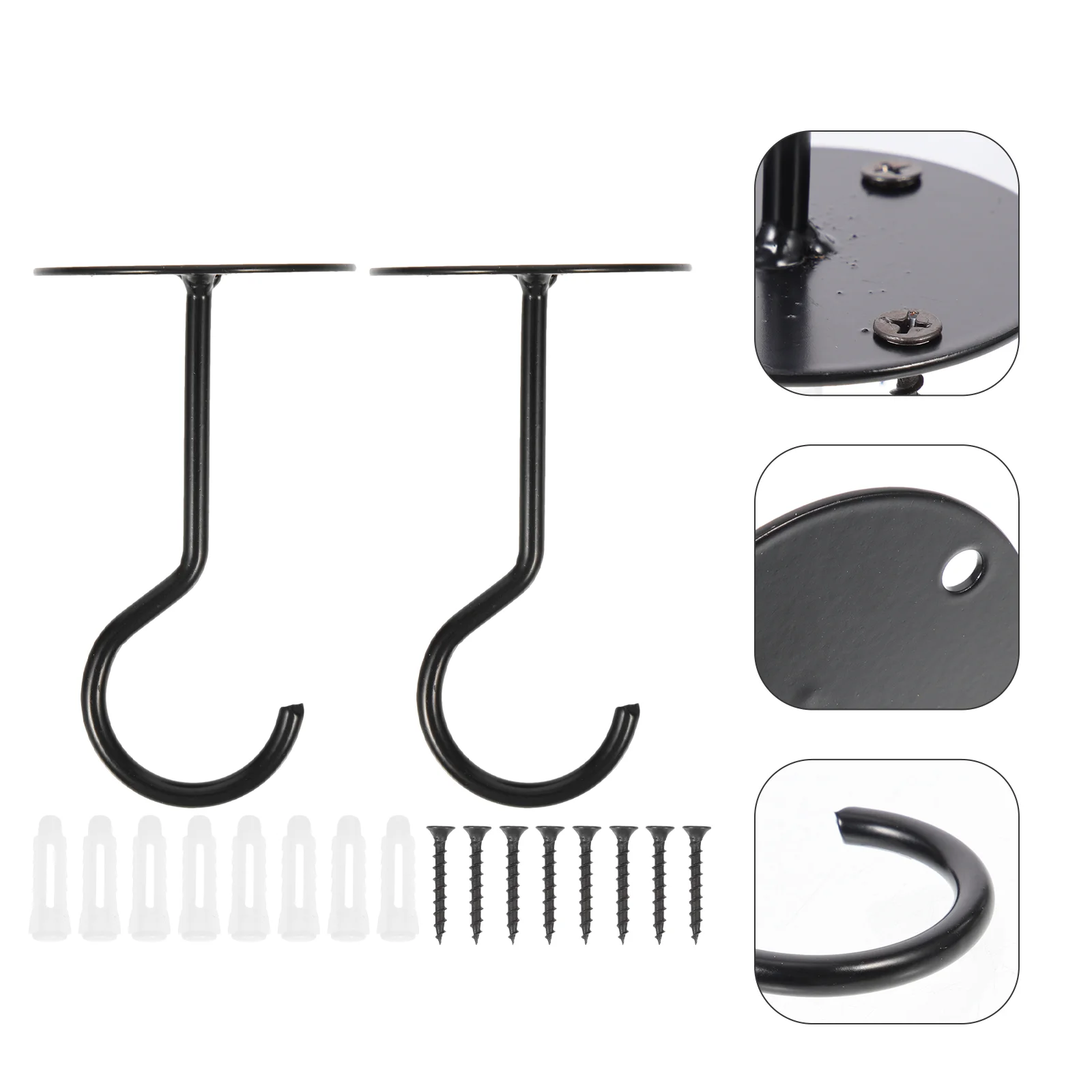 

2 Sets of Ceiling Hooks Heavy Duty Hooks Ceiling Alloy Hooks Home Supplies