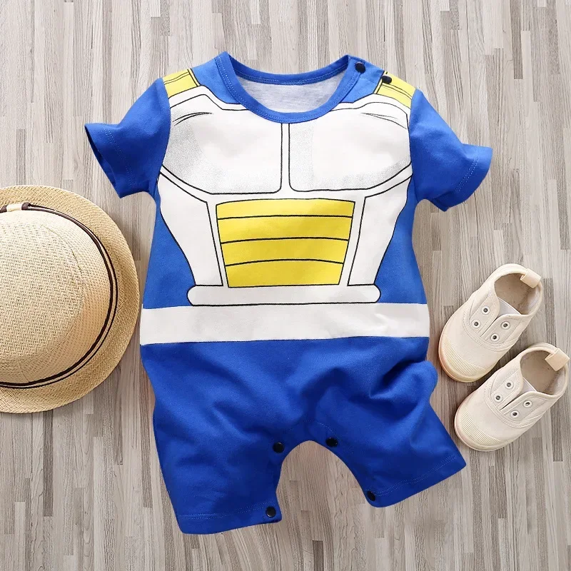 Костюм-комбинезон для новорожденных Saiyan Dragon Ball с коротким и длинным рукавом, из хлопка, с изображением Гоку, Вегеты, Девятихвостого Лиса, для ползания, подарок. (art.: 3920dcc6085bc) - 3920dcc6085bc