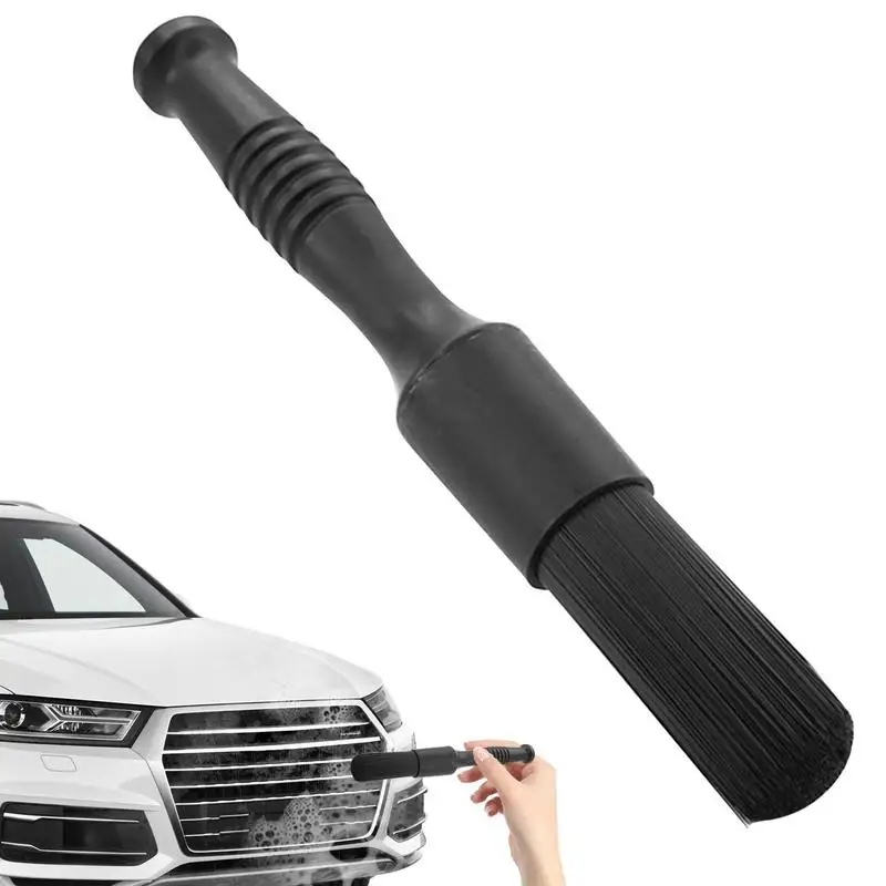 

Car Detailing Brushes Car Interior Detailing Kit With Rubber Handle Car Brush Natural Detailing Brushes Clean For Interior
