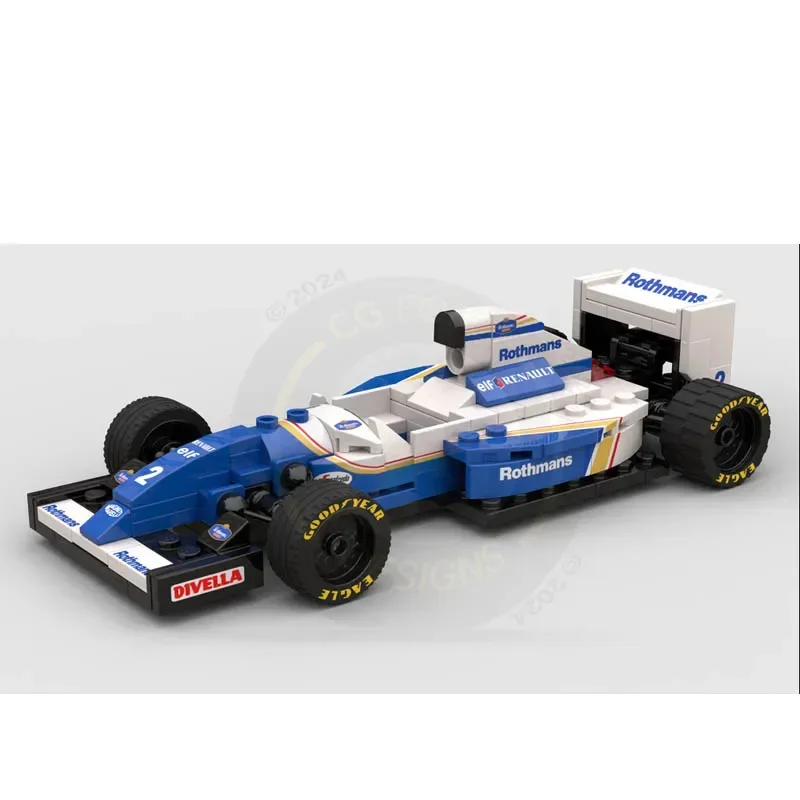 Популярная коллекция автомобилей F1 (с наклейками) MOC 8 сетчатых машин Super Racing Speed