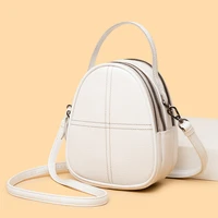 fashion trend crossbody designer handbags for women genuine leather shell casual shoulder bags girl korean white messenger bag