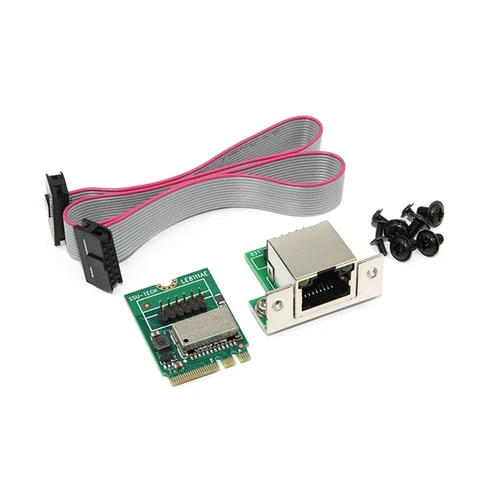 Сетевые карты M.2 (A+ E) Сетевая карта 1000 Мбит/С Gigabit Ethernet 10/100/1000 М RJ45 LAN Сетевой адаптер для Компьютера PC Простой в Использовании