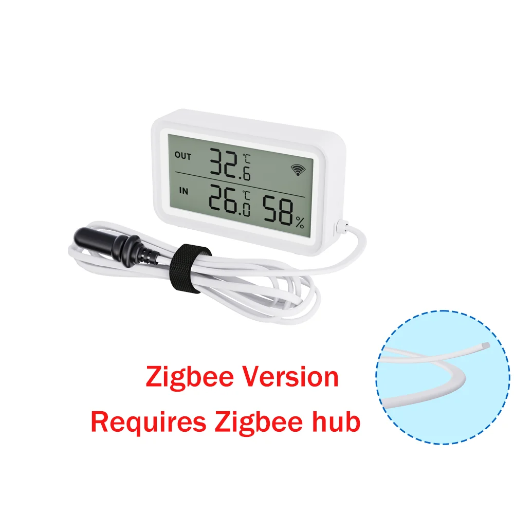 

Датчик температуры и влажности Tuya WiFi Zigbee