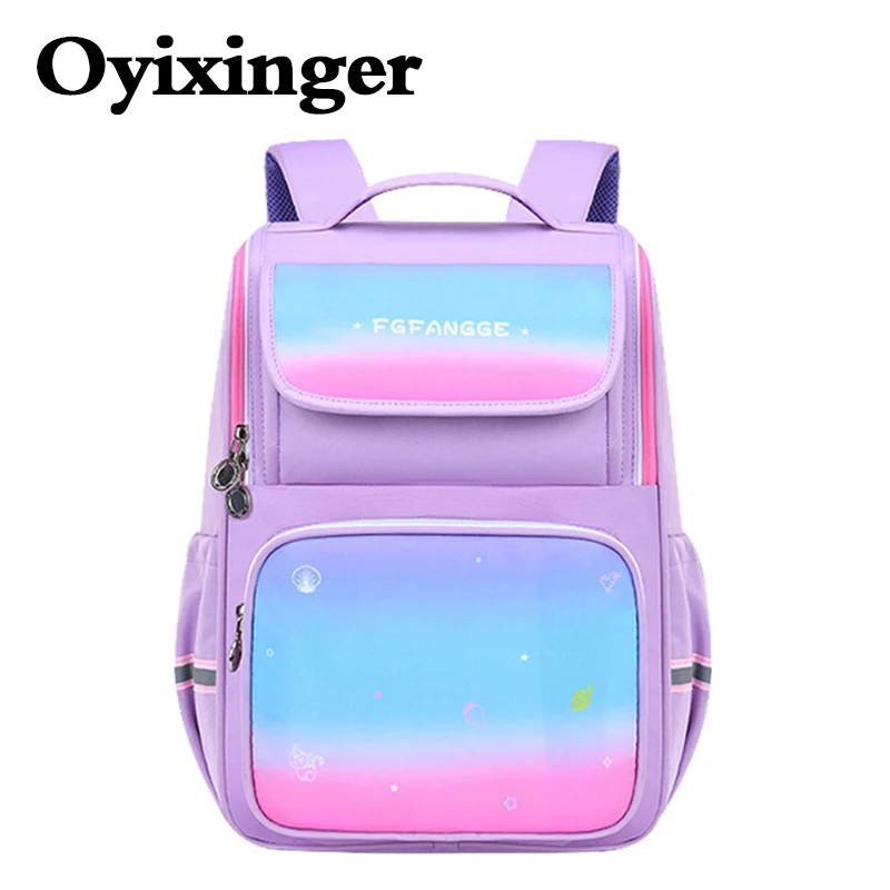 

OYIXINGER 2023 Large Capacity Backpack For Boys And Girls Oxford Bag Light Portable Teenager Satchel Primary Students Schoolbag
