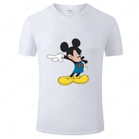 2022 summer hot style disney mickey personalized print t shirt fashion short sleeved casual loose breathable oversized
