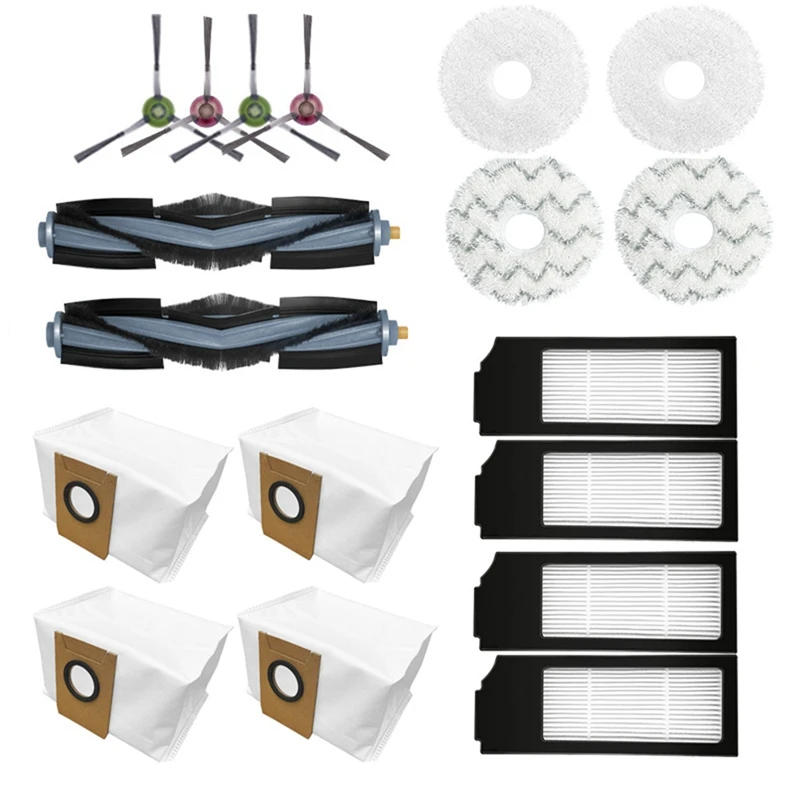 

Practical Boutique 18PCS Hepa Filter Mop Cloths For Ecovacs Deebot X1 Turbo/Omni Robot Vacuum Cleaner Spare Parts Accessories