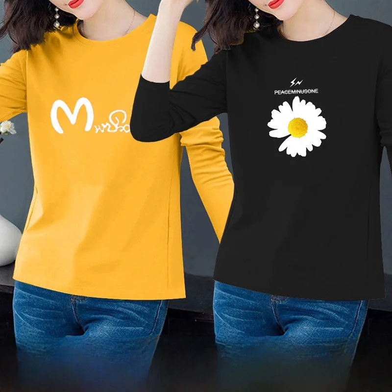 [00% Cotton] Long sleeves Shirt Women clothes 2024 New Autumn Loose Thin Fashion Western Sle Top 2 Pieces