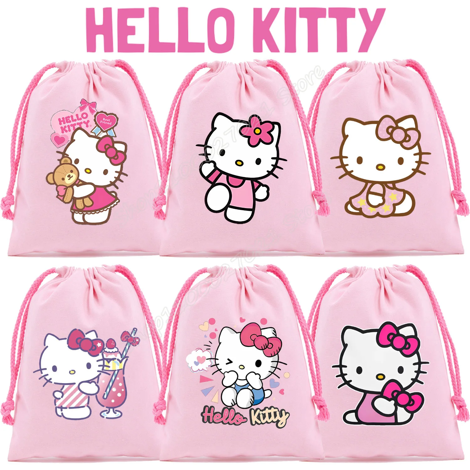Сумка Hello Kitty розового цвета