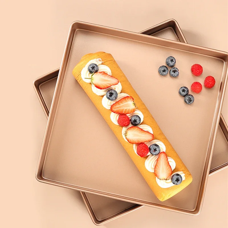 Утолщенная антипригарная форма для выпечки 11 дюймов квадратная тортов поднос из