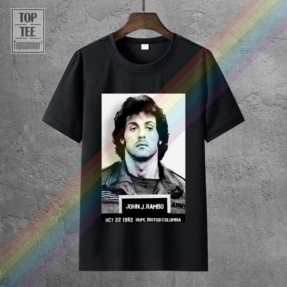 

Rambo Rocky Predator Terminator Blade Die Hard Kickboxer Mens T-Shirt 2019 Summer Herren Short Sleeve T-Shirt Tee