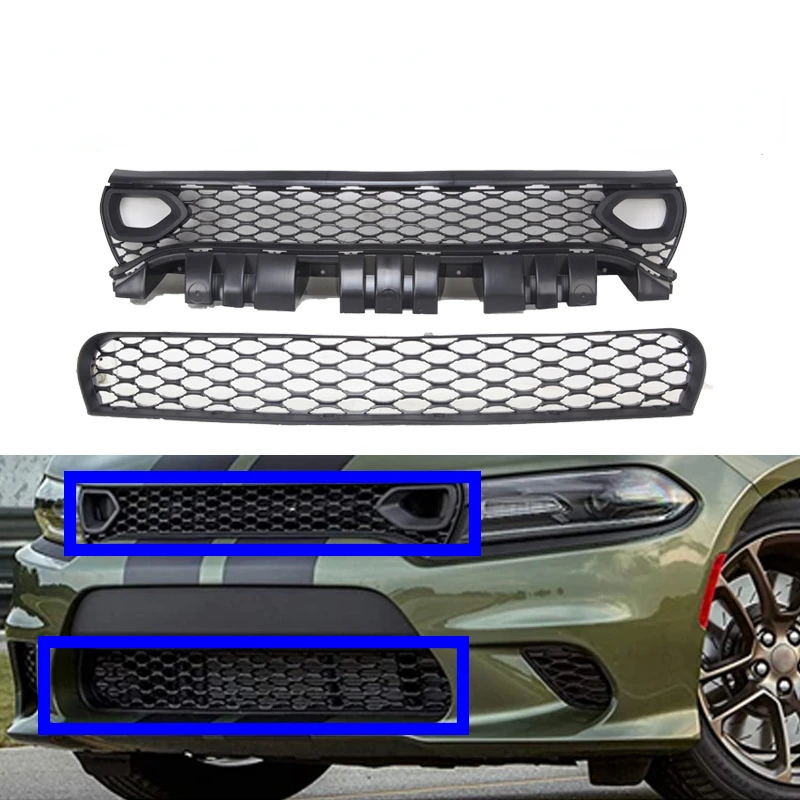 Upper Grille For Dodge Charger 2015 2016 2017 2018 Replacement Upper Racing Grille #68226527aa