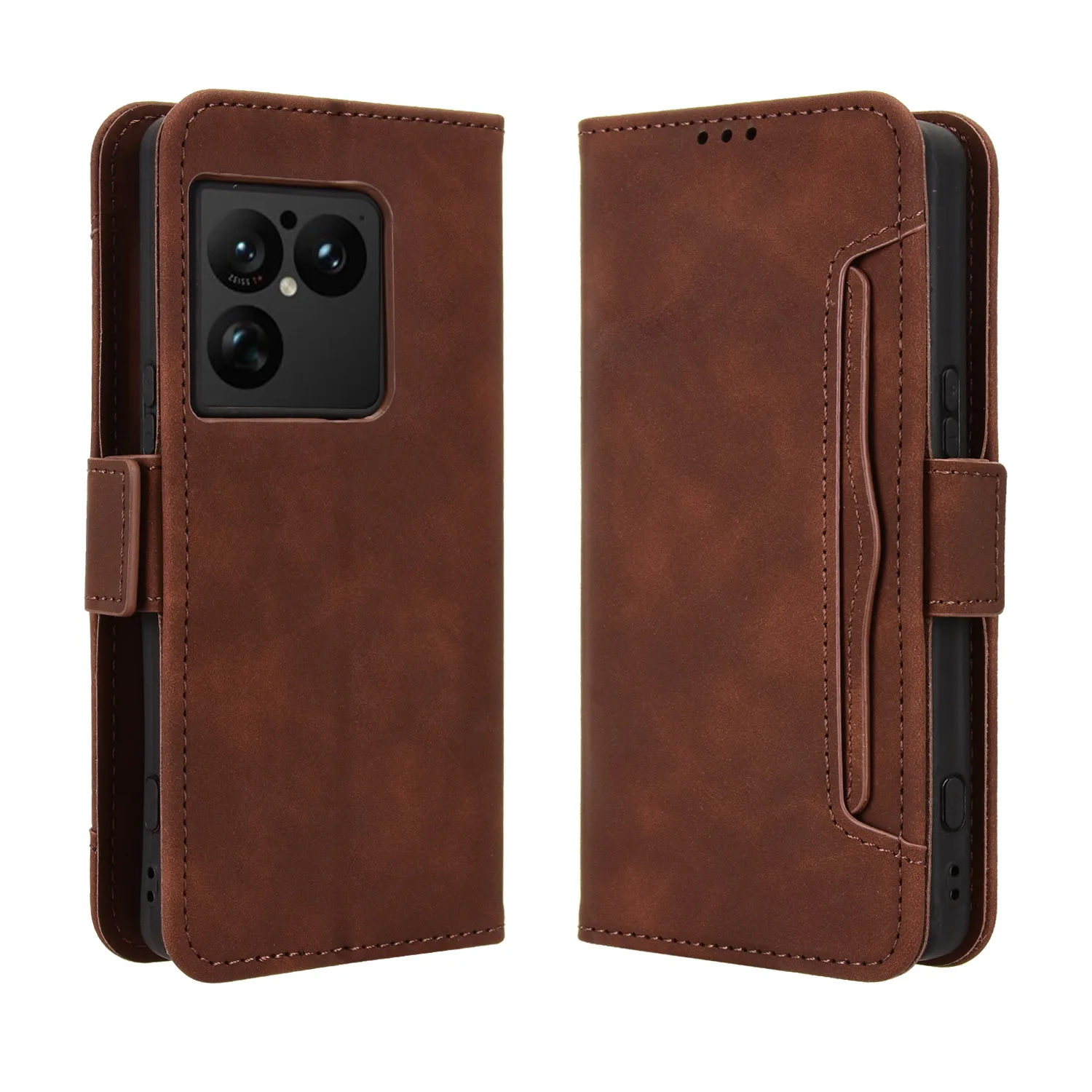 Фото Для Sony Xperia 1 Viii 2026 10 1 Vii Vi 5 V IV iii ii Магнитный кожаный чехол-книжка с съемным держателем для карт №1