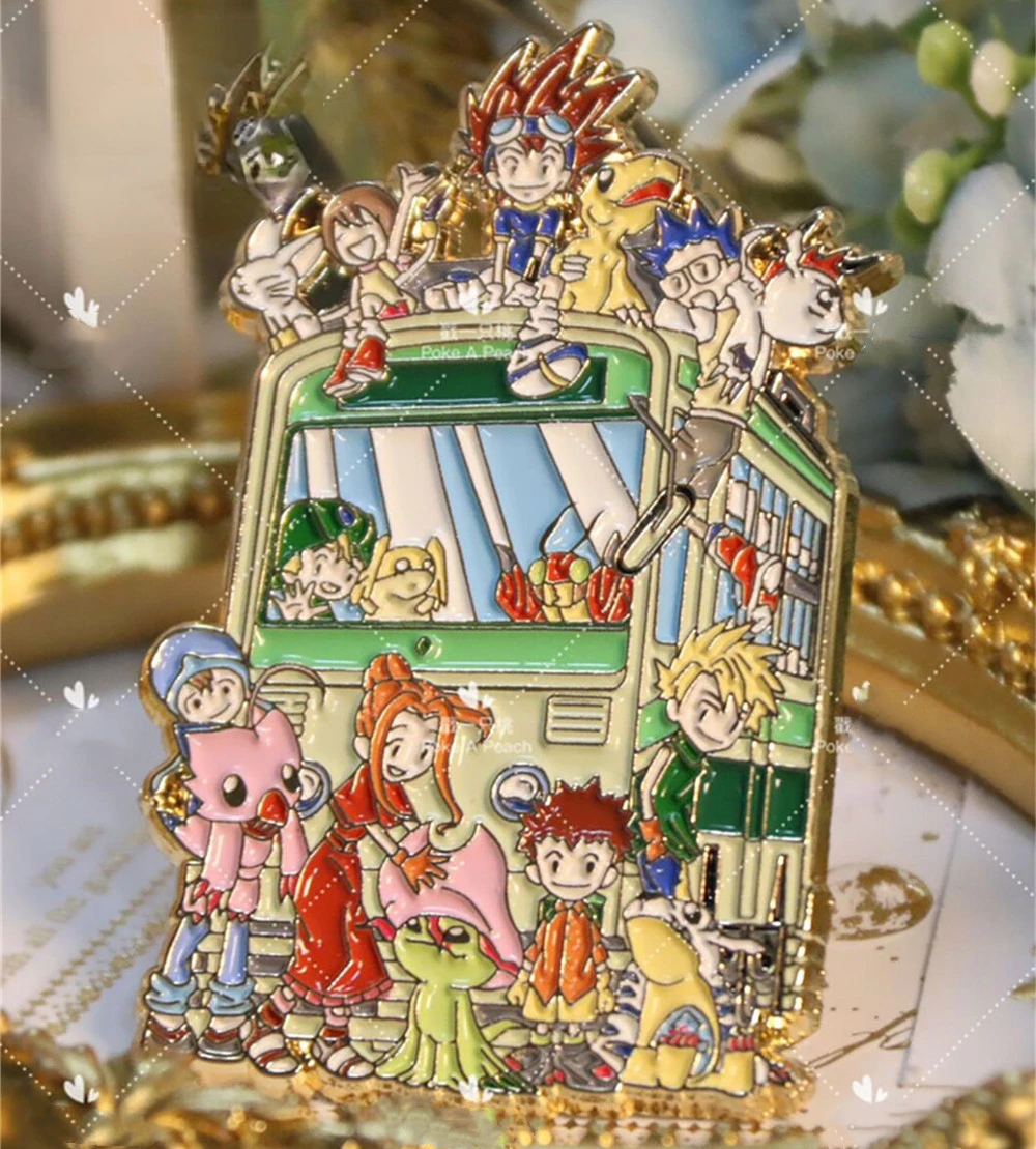 

Новинка 2024, аксессуары для косплея, коллекция Digimon Adventure Agumon, металлический значок, подарок C