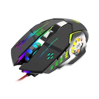 bajeal g8 gamer gaming mouse 3200dpi adjustable wired optical led computer mice usb cable silent ergonomics design mause