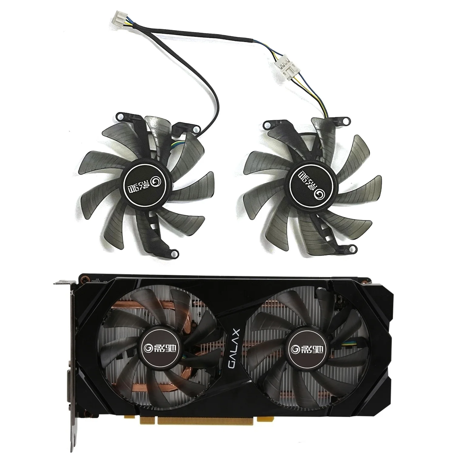 

FY9015M12LPA DC 12V 0.45A 85mm 4pin for Galax Geforce RTX 2060 2070 Super Will GTX 1660 1660Ti Graphics Card Fan