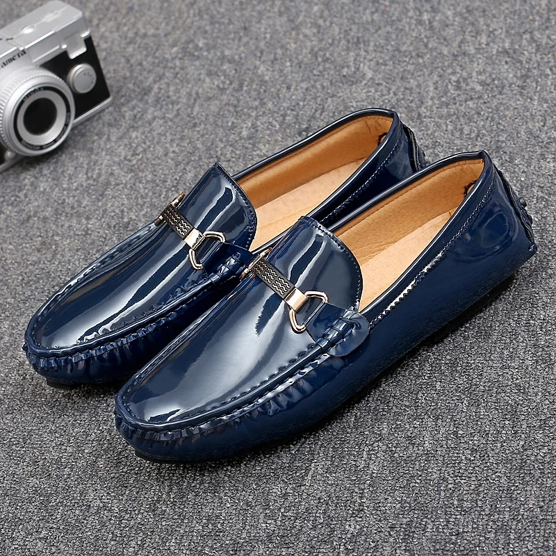 

Мужские Нескользящие туфли на плоской подошве, без застежки