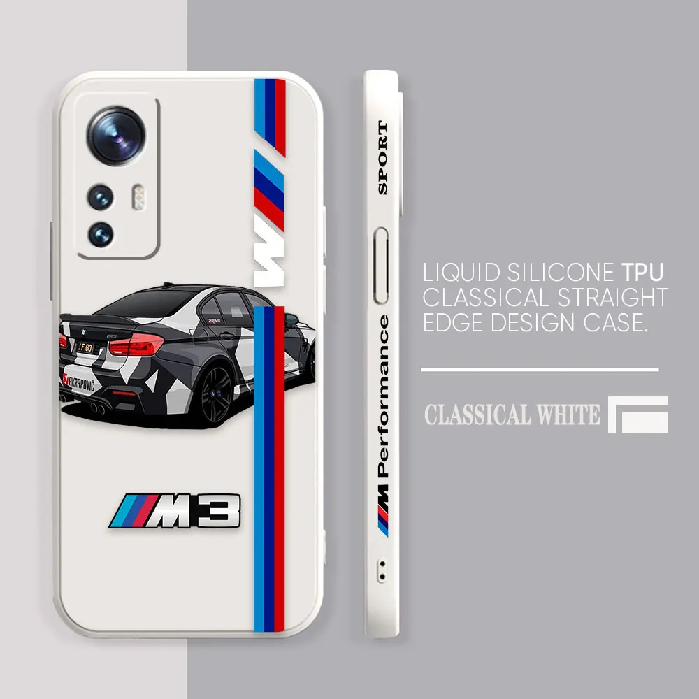 Phone Case For Xiaomi 13 12 12T 12S 11 11T 10 10S 9 8 Pro Ultra Lite Case Cover Funda Cqoue Shell Capa Luxury M3-BMW Sports Car