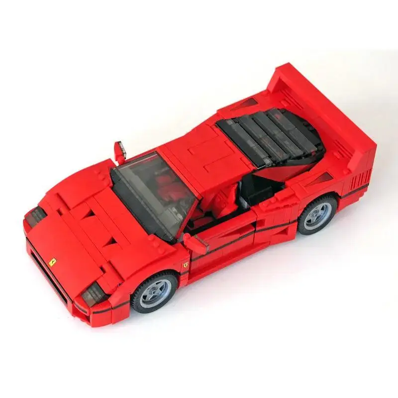 Классический гоночный 10248 F40 совместимый с MOC-49743 спортивный автомобиль 1192 шт.