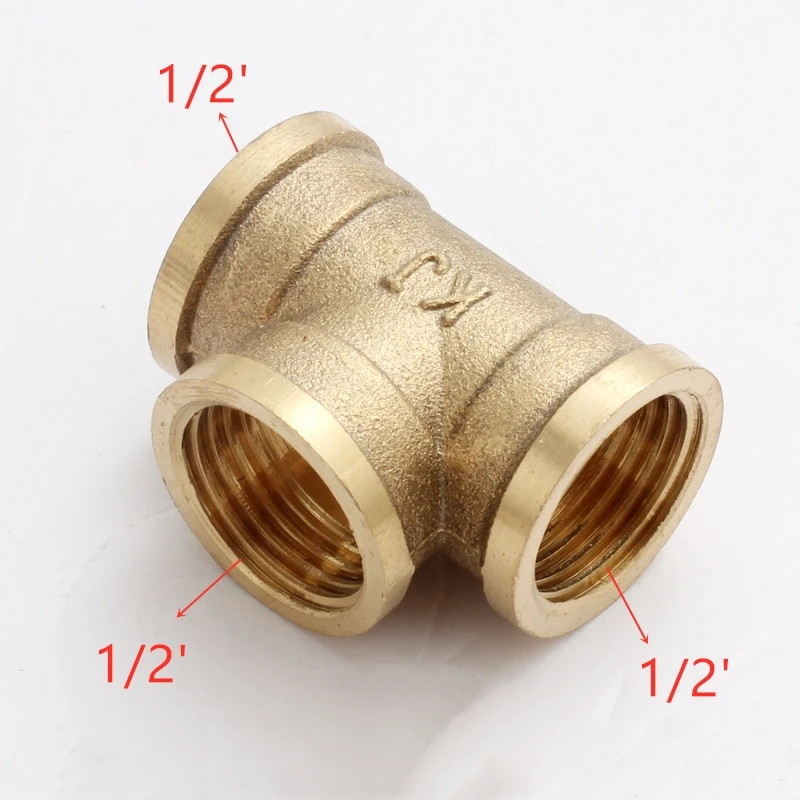 1 шт. Сантехнический латунный фитинг для труб с внутренней резьбой 1/2 дюйма BSP