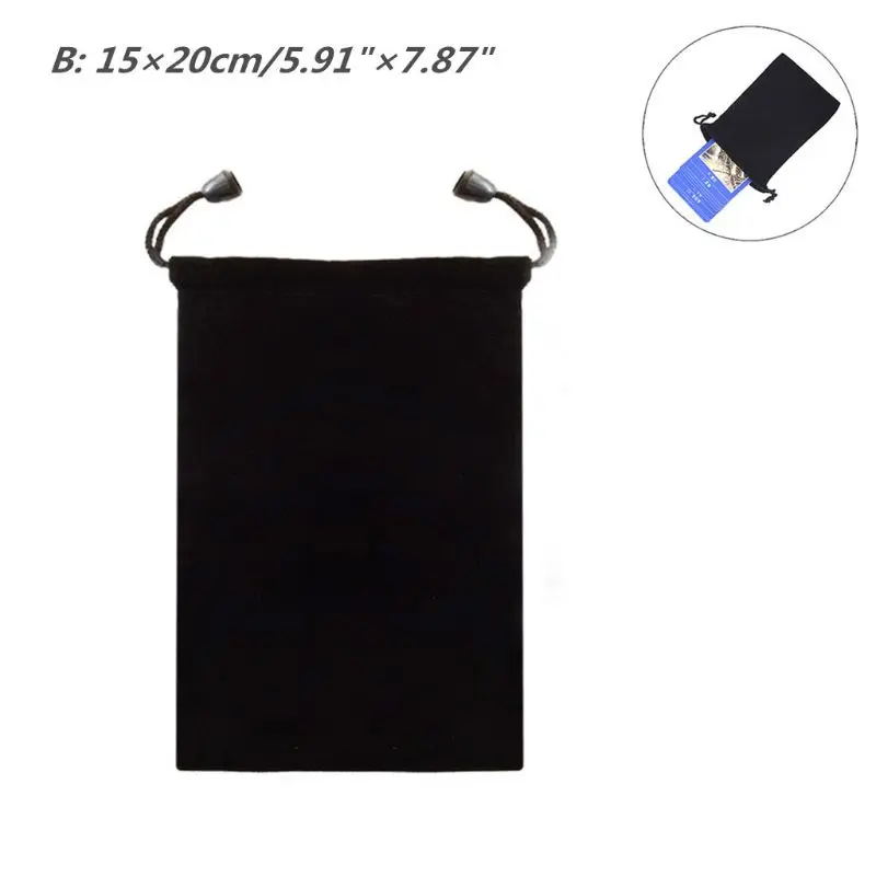 

Black Velvet Tarot Card Storage Bag Board Game Accessories Dice Drawstring Bags