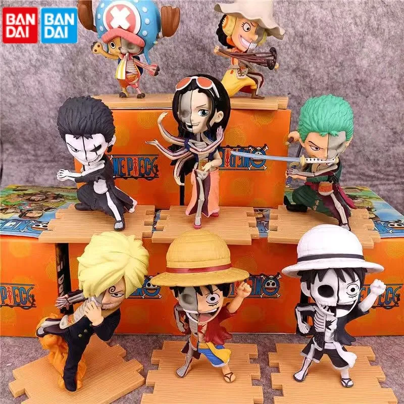 

One Piece Anime Zoro Luffy Model Decoration Ornament Collection Statue Trend Model Doll Pvc Figure Toys For Children Presents
