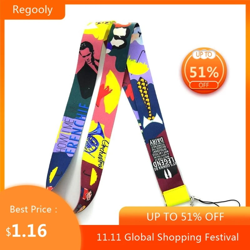 

How i met your mother Neck Strap Lanyard keychain Mobile Phone ID Badge Holder Rope Key Chain Keyrings cosplay Accessories Gift