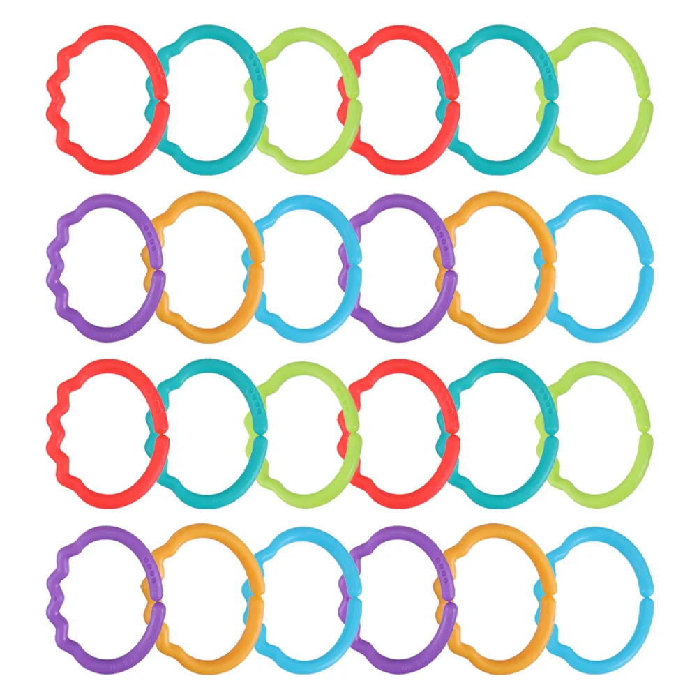 

Baby Toys Ring Rings Links Teether Toyteething Molar Connecting Infant Hanging Infants Early Comfortingcrib Attachable Strollers