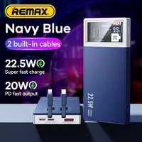 Power Bank REMAX 20000mah 22.5W со встроенными кабелями